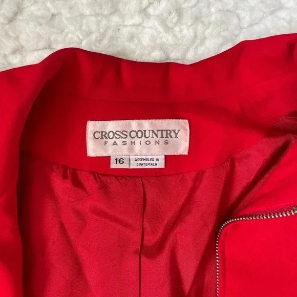 Cross Country Fashions red blazer - size 16 - Picture 3 of 16